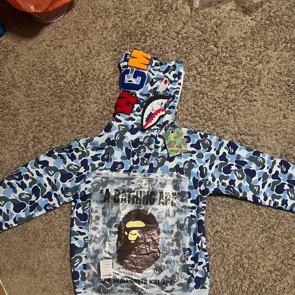 ‘Sky blue’ Bathing Ape hoodie